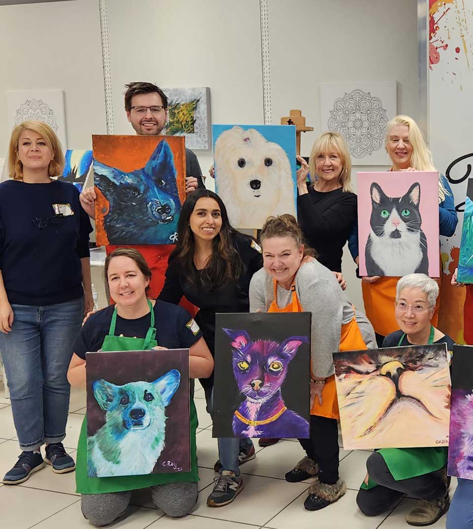 Adult Painting Classes Paletteart Art studio in Burnaby Canada